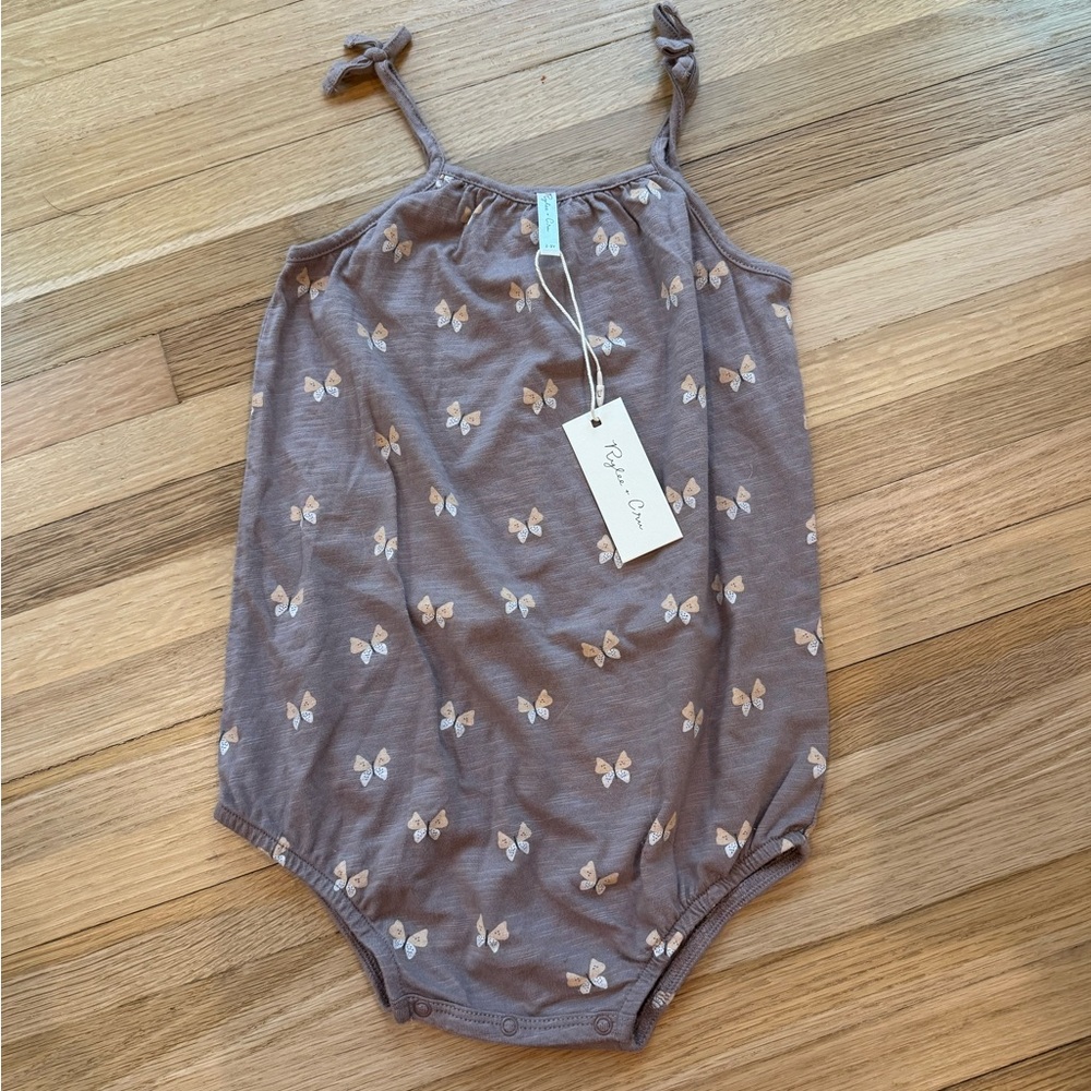 Rylee & Cru Purple Butterflies Nala Romper